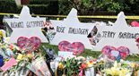 Memorials for the victims of the Tree of Life synagogue shooting in Pittsburgh.